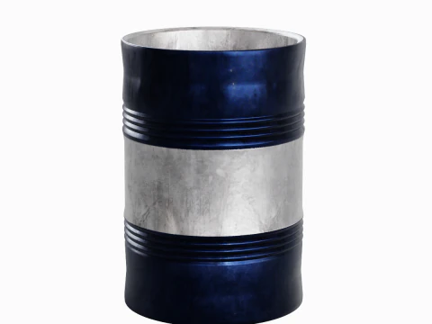 Steel Barrel B 02 3D Model