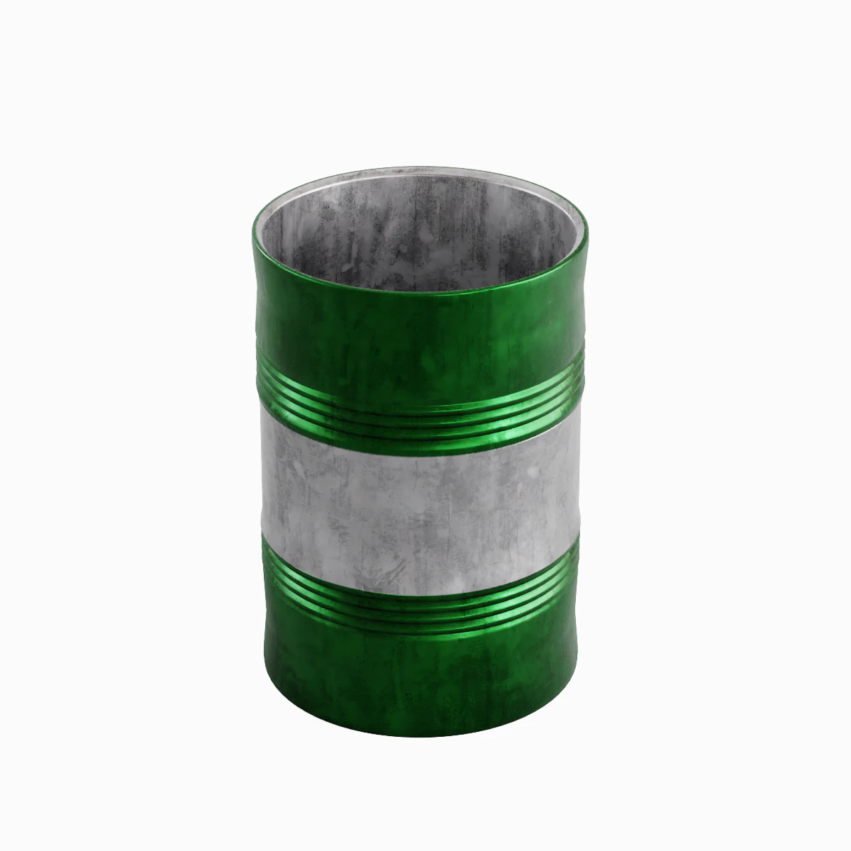 Steel Barrel B 04 3D Model .c4d .max .obj .3ds .fbx .stl .blend 