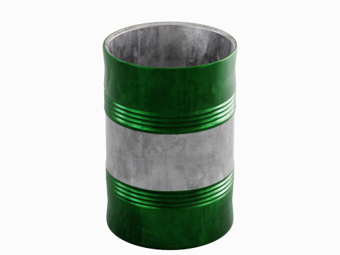 Steel Barrel B 04 3D-Modell