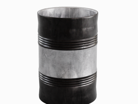 Steel Barrel B 05 3D Model