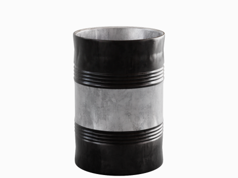 Steel Barrel B 05 3D Model