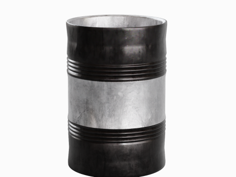 Steel Barrel B 05 3D Model
