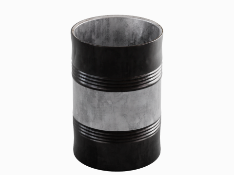 Steel Barrel B 05 3D Model