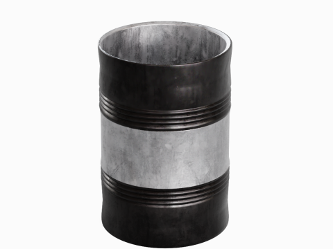 Steel Barrel B 05 3D Model