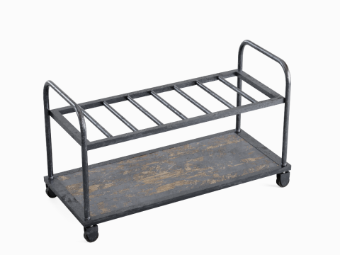 Steel Cart 01 3D Модель
