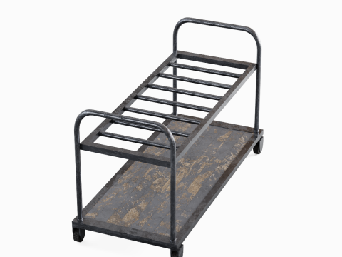 Steel Cart 01 3D Модель