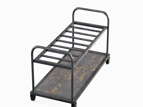 Steel Cart 01 3D Model