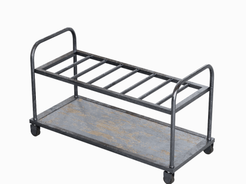 Steel Cart 01 3D Модель