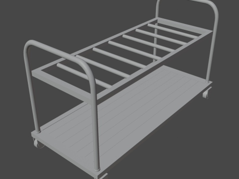 Steel Cart 01 3D Модель