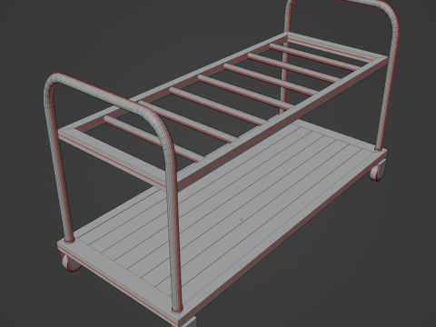 Steel Cart 01 3D Модель