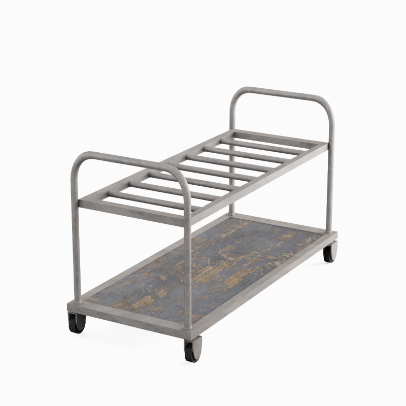Steel Cart 02 3Dモデル .c4d .max .obj .3ds .fbx .stl .blend