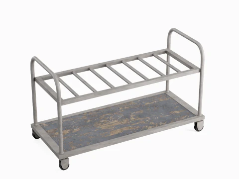 Steel Cart 02 3D Model