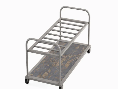 Steel Cart 02 3D Model
