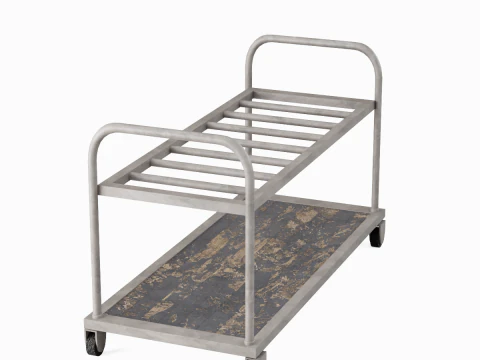 Steel Cart 02 3D Model
