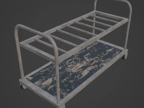 Steel Cart 02 3D Model