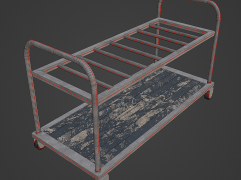 Steel Cart 02 3Dモデル