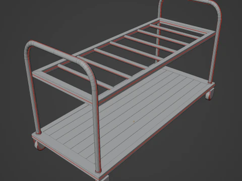 Steel Cart 02 3D Model