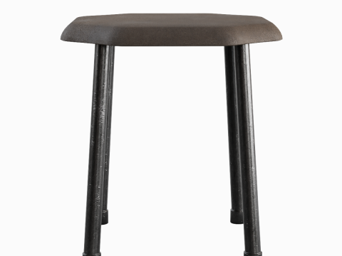 Steel Stool B 01 Modelo 3D