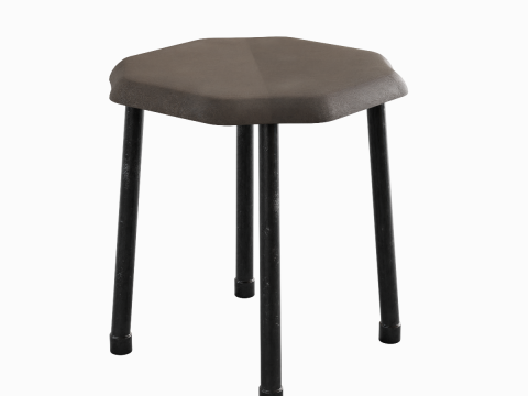Steel Stool B 01 Modelo 3D
