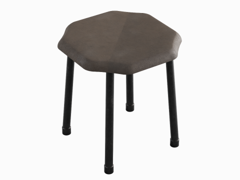 Steel Stool B 01 Modelo 3D