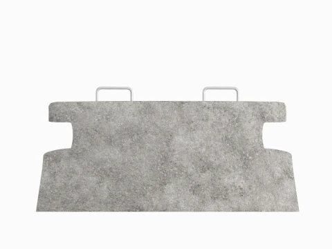 Stone Barrier 01 3D Model