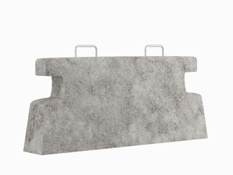 Stone Barrier 01 Modelo 3D