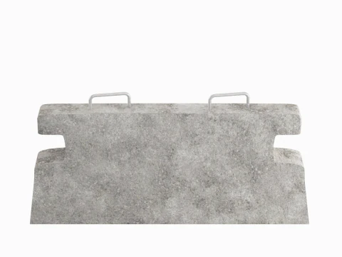 Stone Barrier 01 3D Model