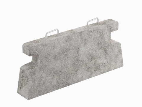 Stone Barrier 01 Modelo 3D