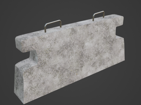 Stone Barrier 01 Modelo 3D