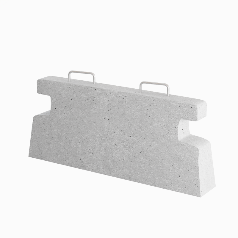 Stone Barrier 02 3D Модель .c4d .max .obj .3ds .fbx .stl .blend