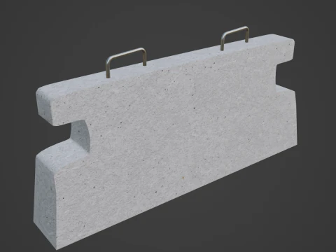 Barreira de Pedra 02 Modelo 3D