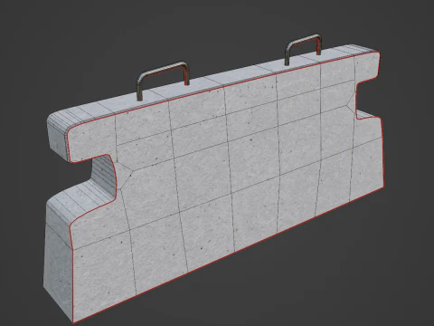 Barreira de Pedra 02 Modelo 3D