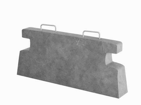 Stone Barrier 03 3D मॉडल