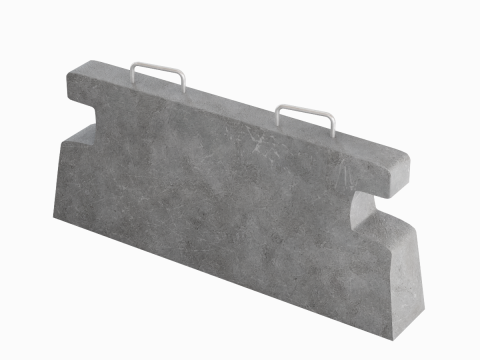 Stone Barrier 03 3Dモデル