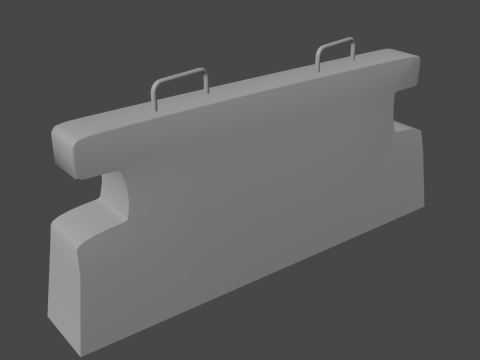 Stone Barrier 03 3Dモデル