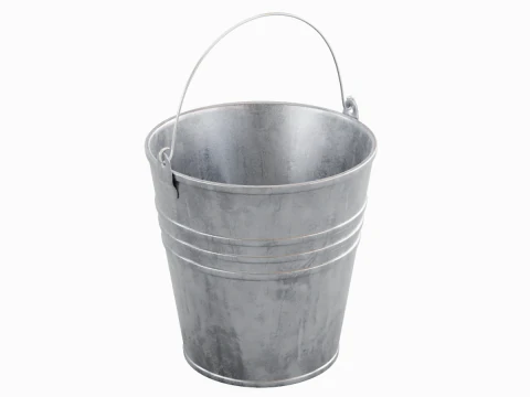 Steel Rough Steel Bucket 3D Model