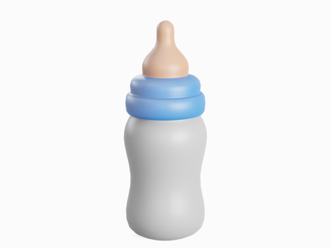 Cartoon Baby Milk Bottle 01 Modelo 3D