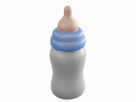 Cartoon Baby Milk Bottle 01 Modelo 3D