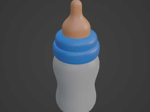 Cartoon Baby Milk Bottle 01 Modelo 3D