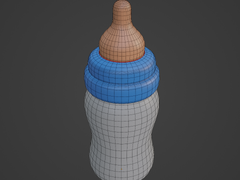 Cartoon Baby Milk Bottle 01 Modelo 3D