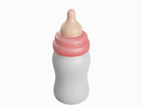 Cartoon Baby Milk Bottle 03 3Dモデル