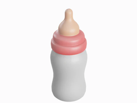 Kresk&oacute;wka butelka na mleko dla niemowląt 03 Model 3D