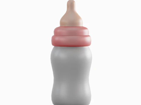 Cartoon Baby Milk Bottle 03 3D Model