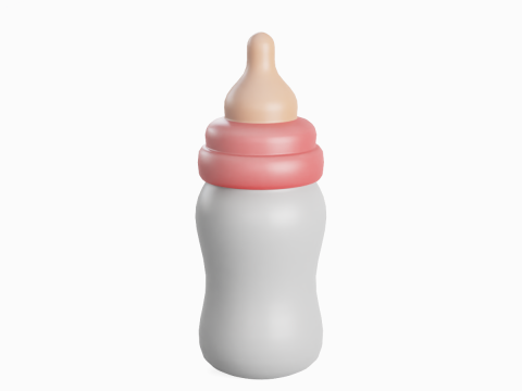 Cartoon Baby Milk Bottle 03 3D 모델