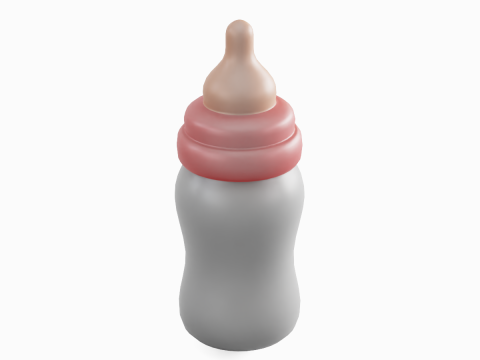 Cartoon Baby Milk Bottle 03 3D 모델
