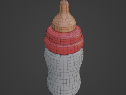 Cartoon Baby Milk Bottle 03 3D 모델