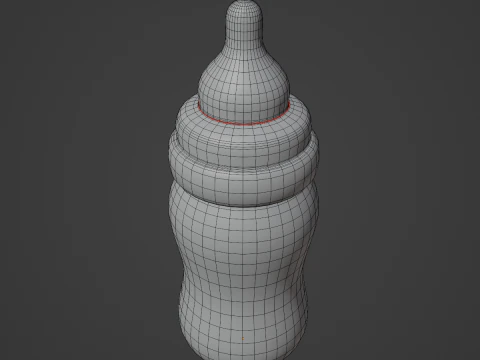 Cartoon Baby Milk Bottle 03 3D Model