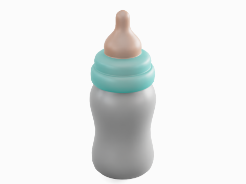Cartoon Baby Milk Bottle 04 3D 모델