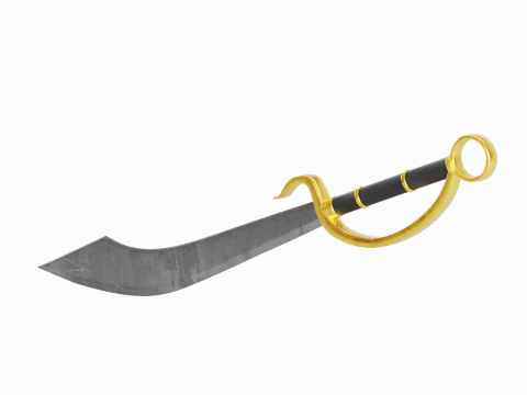 Fantasy Sword 01 3D Model