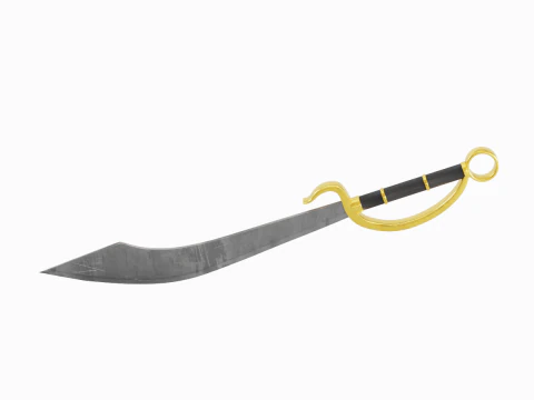 Fantasy Sword 01 3D Model